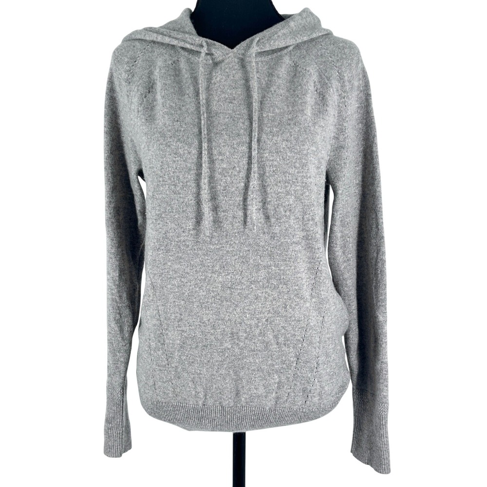 Todd Duncan Banana Republic 100% Cashmere Sweater Hoodie Women's Gray XS